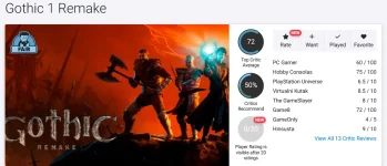 Screenshot 2026-06-06 at 17-59-58 Gothic 1 Remake Reviews - OpenCritic.webp