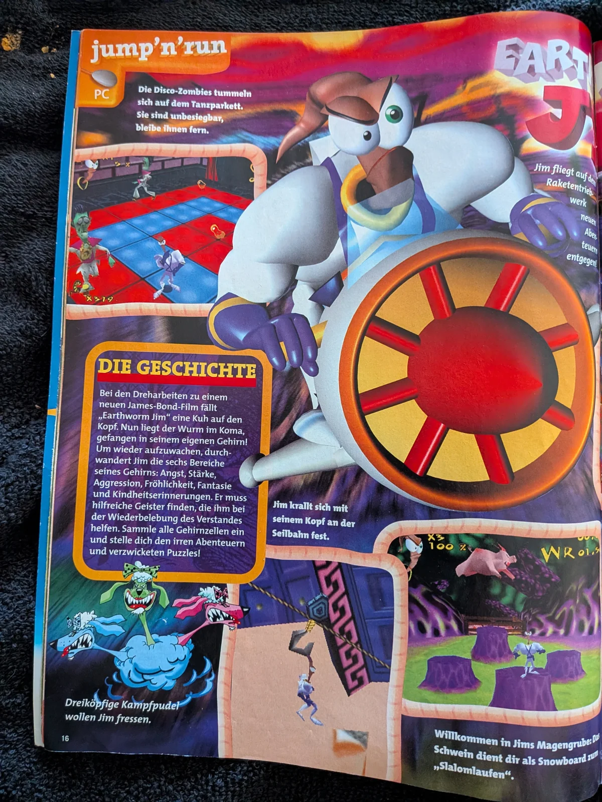Seite 16 der MausKlick von 1998