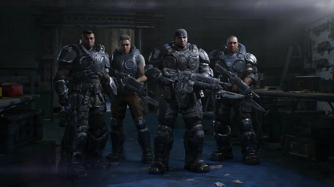 Gears of War E-Day Xbox-Exklusivität mit Marcus Fenix und Dominic Santiago